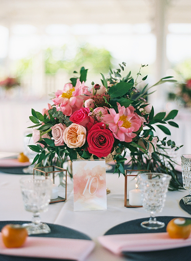 Citrus Orange and Pink Wedding 