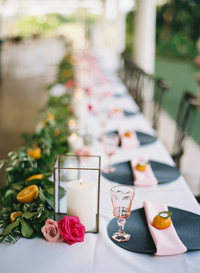 Citrus Orange and Pink Wedding 