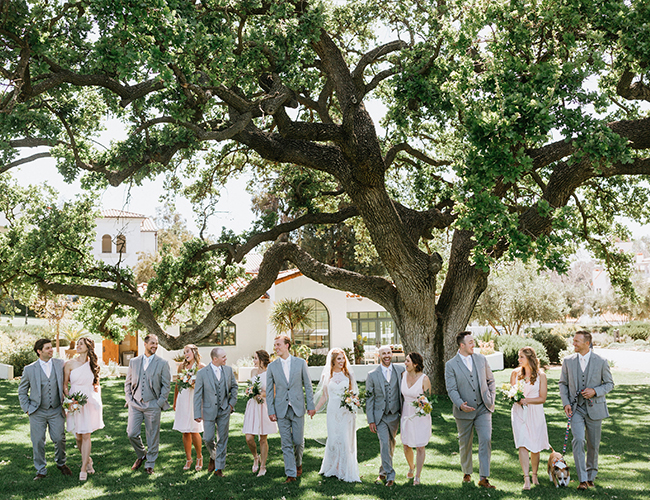 Pink and Grey Wedding in Ojai