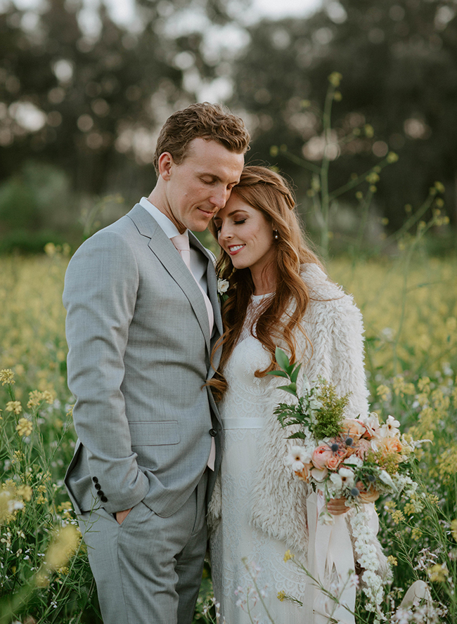 Pink and Grey Wedding in Ojai