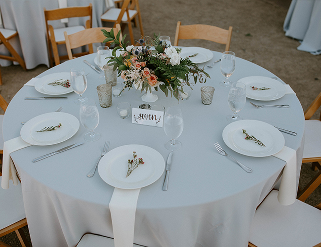 Pink and Grey Wedding in Ojai