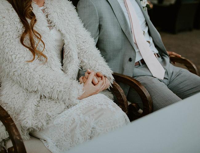 Pink and Grey Wedding in Ojai