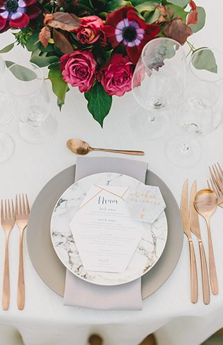 Botanical Geometric Wedding