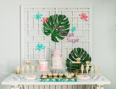 Retro Tropical First Birthday Party