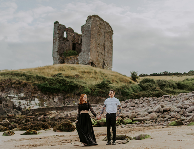 Castle Engagement Photos in Ireland