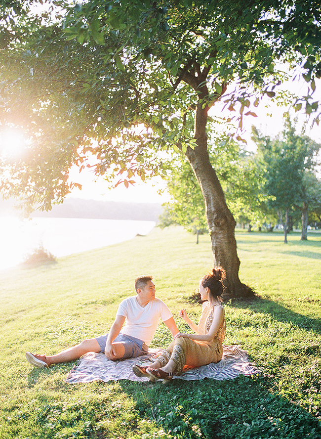 Sushi Picnic Engagement Session