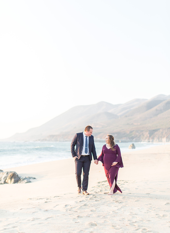 Big Sur Beach Maternity Photos