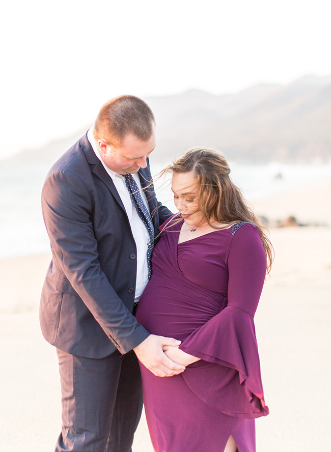 Big Sur Beach Maternity Photos