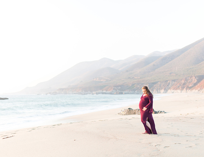 Big Sur Beach Maternity Photos