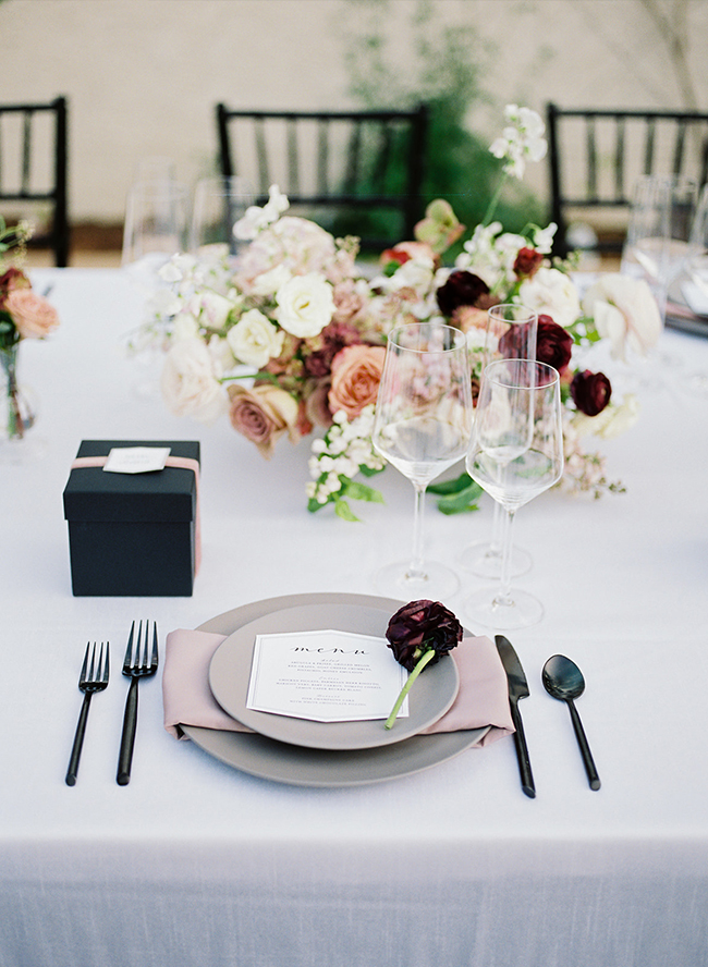 Mauve Modern Romance Wedding Inspiration