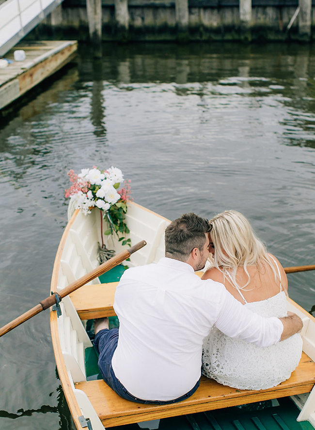 Romantic Nautical Engagement on The Water 