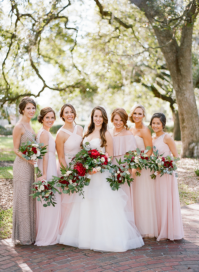 Glam Maroon and Gold Wedding