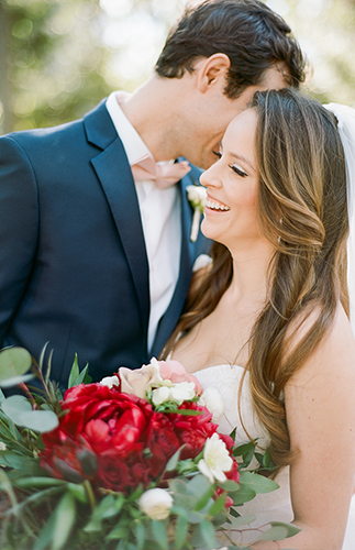 Glam Maroon and Gold Wedding