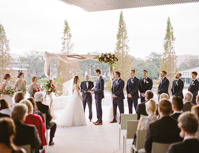 Glam Maroon and Gold Wedding