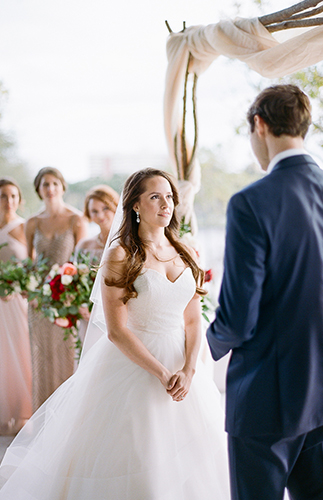 Glam Maroon and Gold Wedding