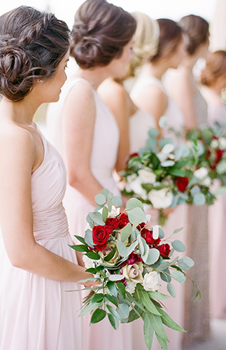 Glam Maroon and Gold Wedding