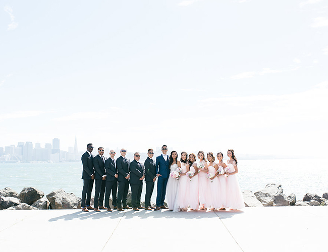 Pink and Navy Wedding in Treasure Island