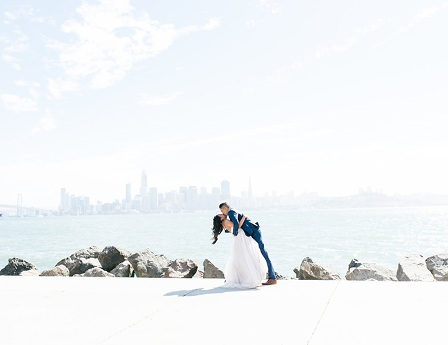 Pink and Navy Wedding in Treasure Island