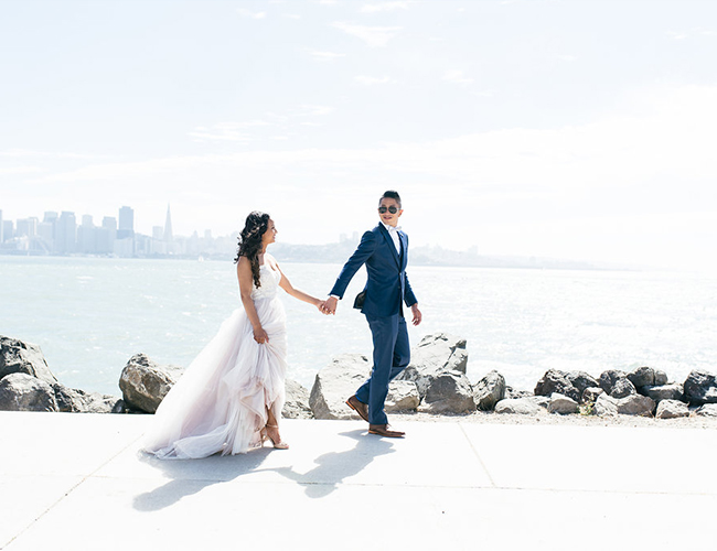 Pink and Navy Wedding in Treasure Island