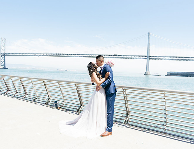 Pink and Navy Wedding in Treasure Island