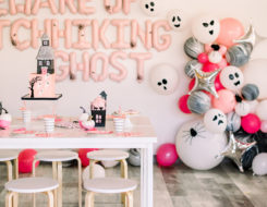 Pink Haunted Mansion Halloween Party