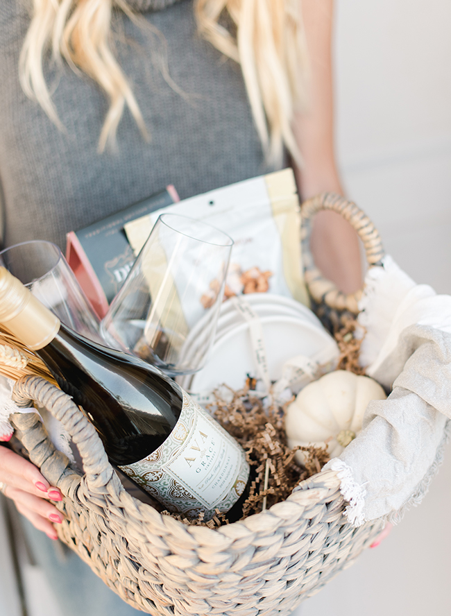 Homemade Hostess Gift Baskets for The Wine Lover