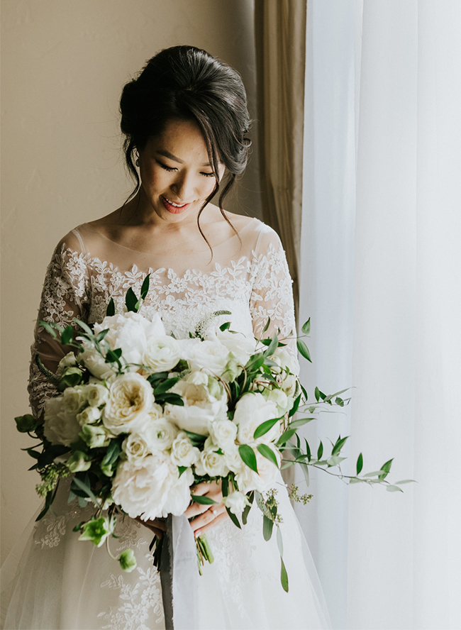 Romantic White Wedding in San Juan Capistrano