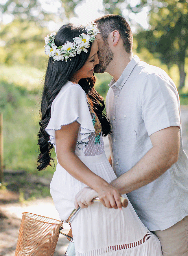 Picnic Engagement Session at A Winery