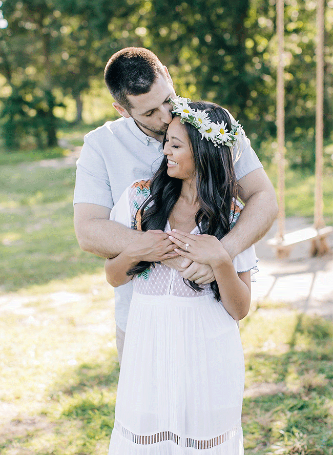 Picnic Engagement Session at A Winery