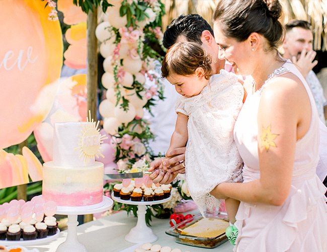 Ombré Sunshine Party for A Baby Baptism