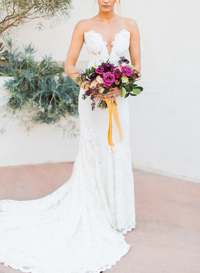 Rustic Burgundy Mountainside Wedding