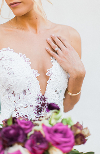 Rustic Burgundy Mountainside Wedding