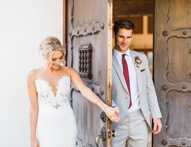 Rustic Burgundy Mountainside Wedding