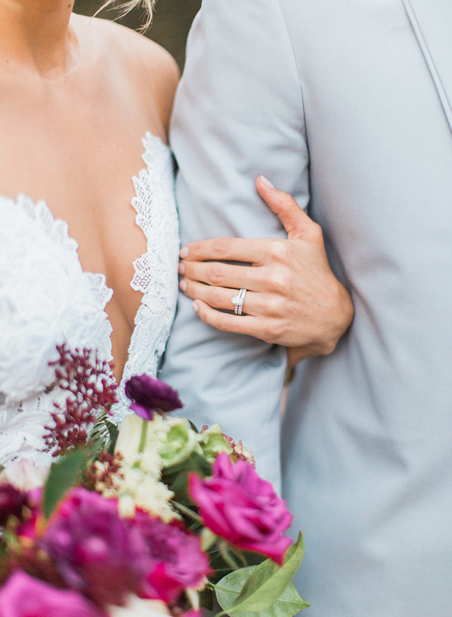 Rustic Burgundy Mountainside Wedding