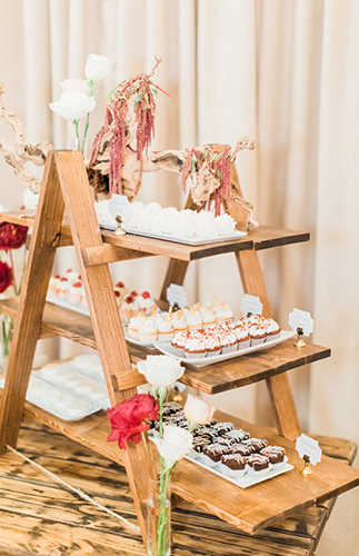 Rustic Burgundy Mountainside Wedding