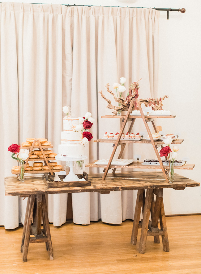 Rustic Burgundy Mountainside Wedding