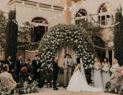 Modern Glam White and Gold Wedding