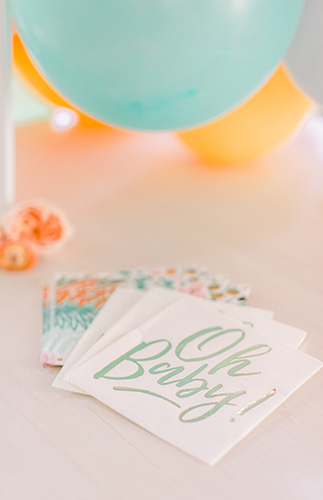 Colorful Tropical Gender Reveal