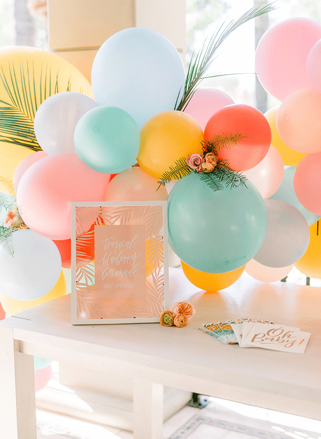 Colorful Tropical Gender Reveal