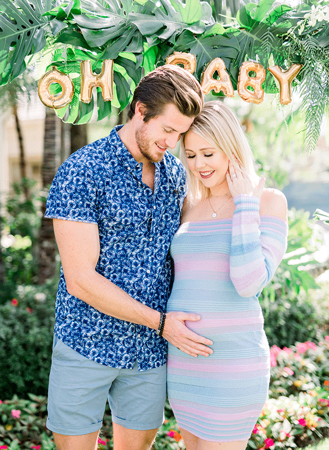 Colorful Tropical Gender Reveal