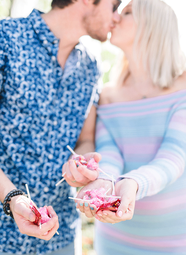 Colorful Tropical Gender Reveal