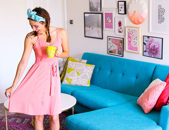 A Color Happy Mid-Century Modern Home