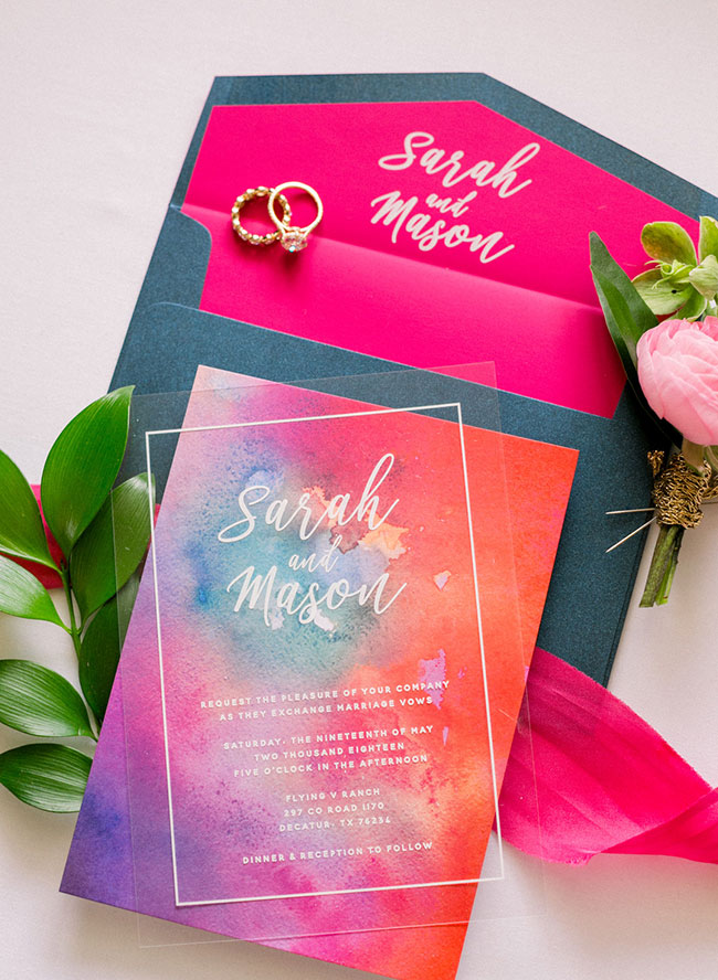 Bright Magenta & Orange Wedding Inspiration - Inspired By This