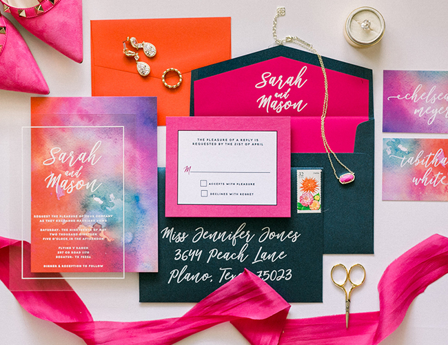 Bright Magenta and Orange Wedding Inspiration 