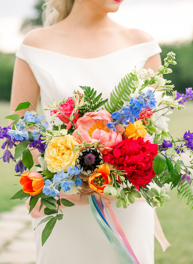 Bright Magenta and Orange Wedding Inspiration 