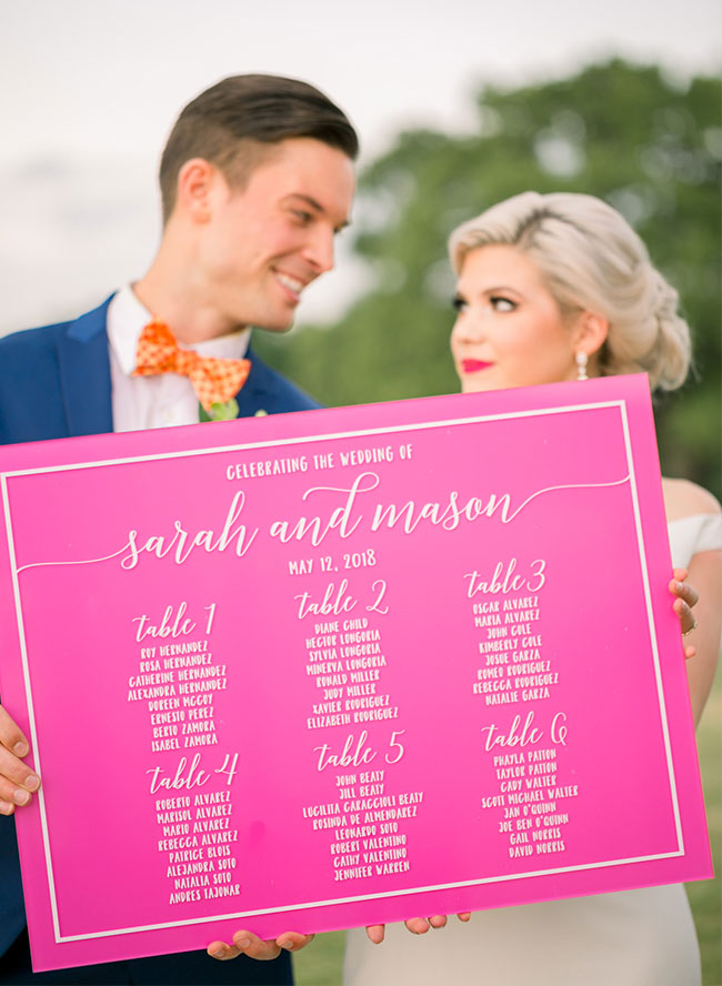 Bright Magenta and Orange Wedding Inspiration 