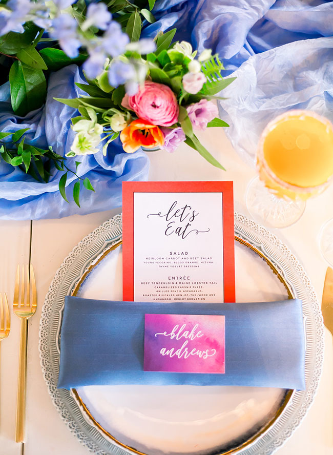 Bright Magenta and Orange Wedding Inspiration 