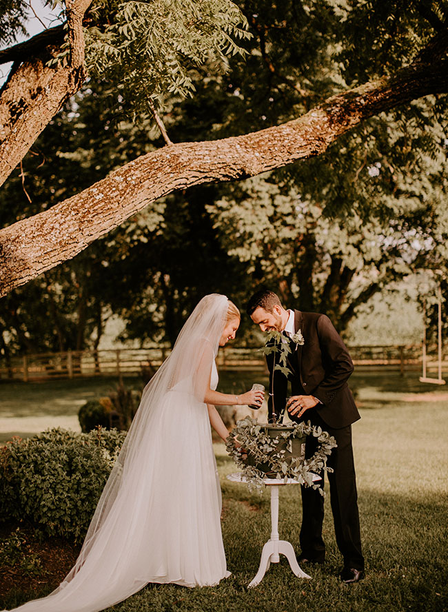 Vintage Blue and Green Wedding in Walkersville, Maryland