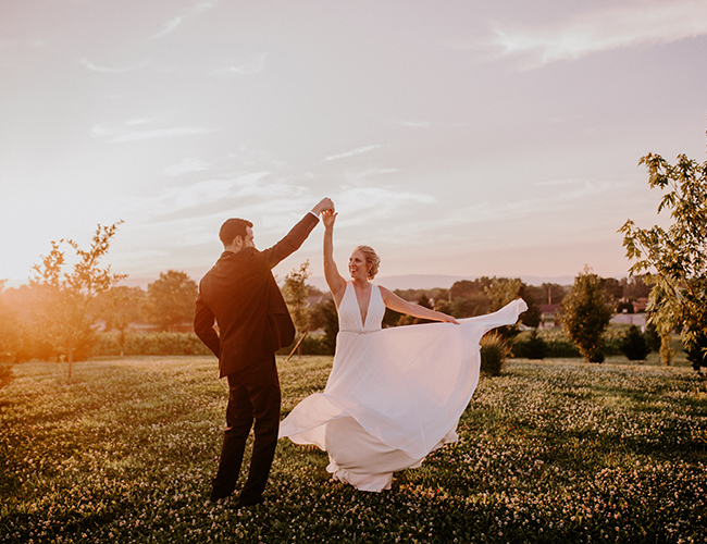 Vintage Blue and Green Wedding in Walkersville, Maryland