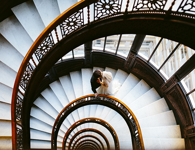 Gold Chicago Wedding at The Rookery